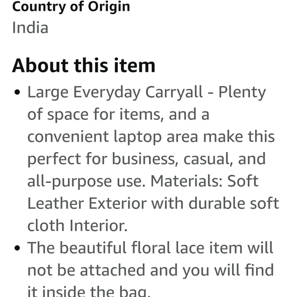 Brown Leather Tote Bag with Spacious Design and Classic Shape - Picture 4 of 12